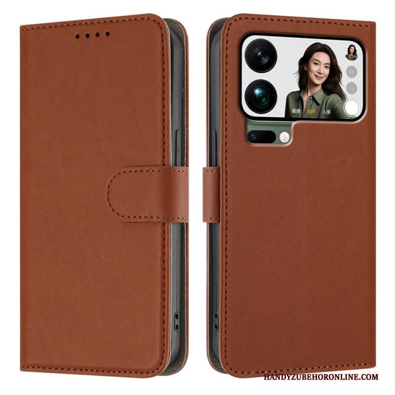 Lederhüllen Für Xiaomi 17 Pro Max Glattes Kunstleder