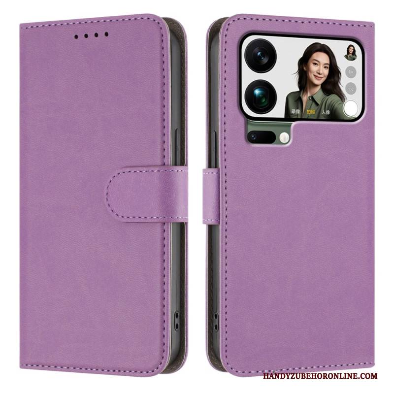 Lederhüllen Für Xiaomi 17 Pro Max Glattes Kunstleder