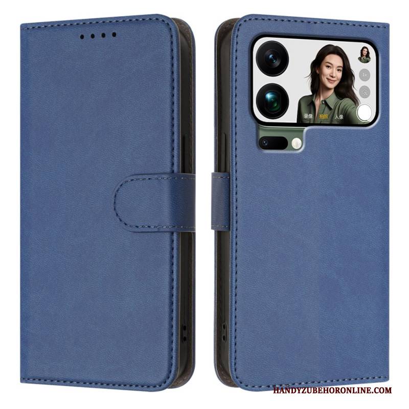 Lederhüllen Für Xiaomi 17 Pro Max Glattes Kunstleder