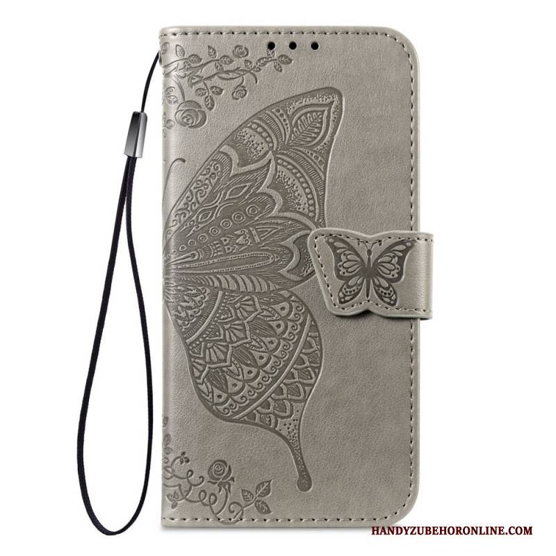 Lederhüllen Für Xiaomi 17 Pro Max Schmetterlingsdesign