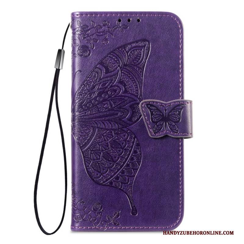 Lederhüllen Für Xiaomi 17 Pro Max Schmetterlingsdesign