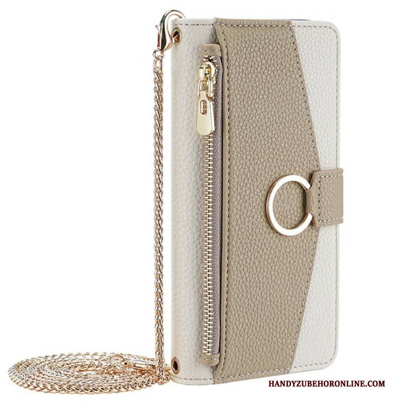 Lederhüllen Für Xiaomi 17 Spiegel Und Kette