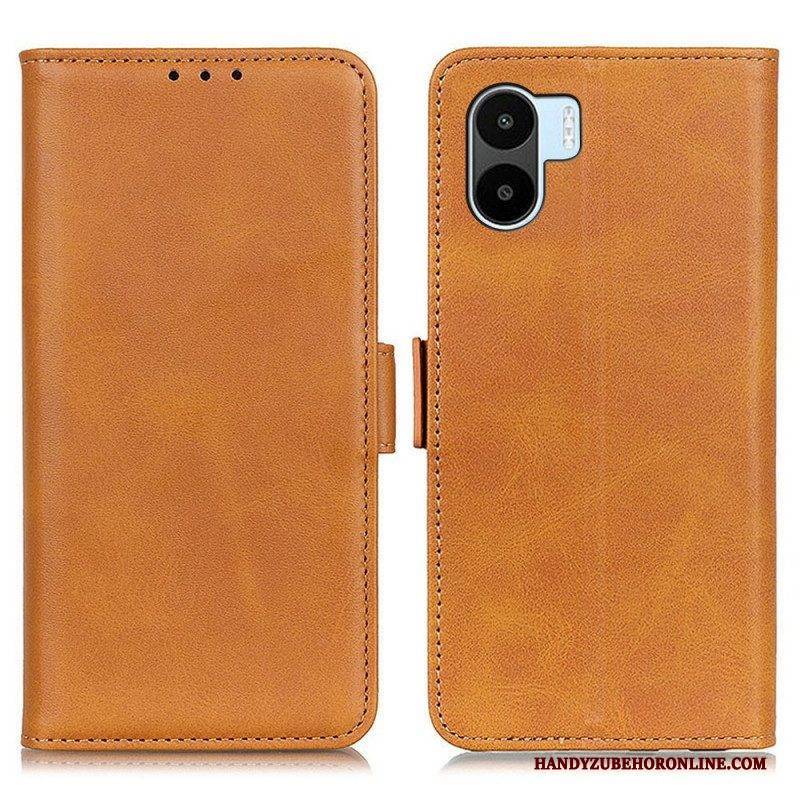 Lederhüllen Für Xiaomi Redmi A1 Flip Case Klassische Doppelklappe