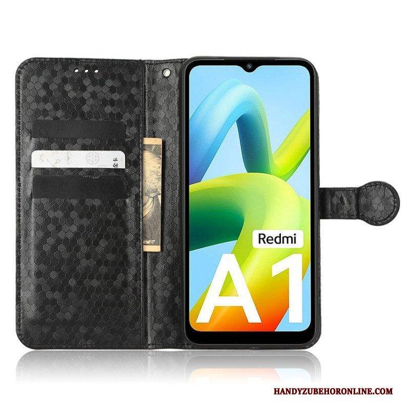 Lederhüllen Für Xiaomi Redmi A1 Mit Kordel Riemchen Mit 3d-muster