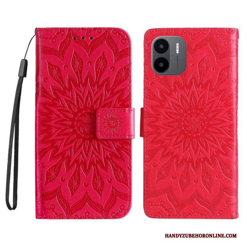 Lederhüllen Für Xiaomi Redmi A1 Mit Kordel Thong Sun