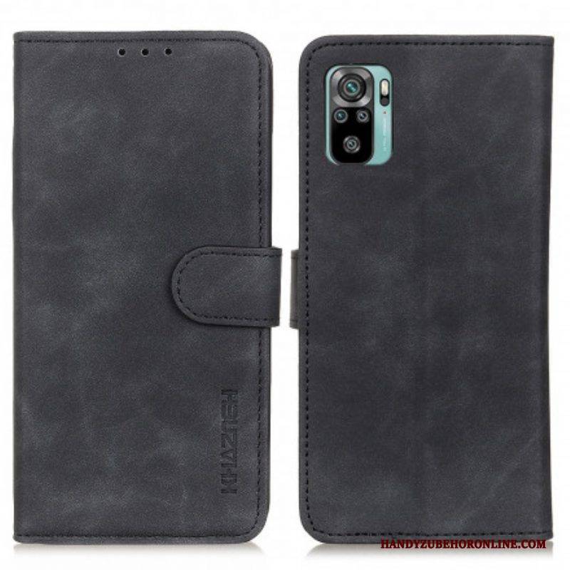Lederhüllen Für Xiaomi Redmi Note 10 / 10S Khazneh Vintage-ledereffekt