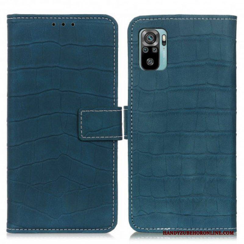 Lederhüllen Für Xiaomi Redmi Note 10 / 10S Krokodilkraft