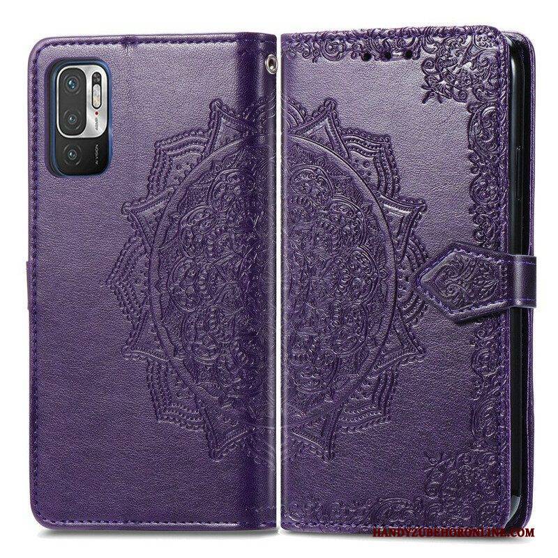 Lederhüllen Für Xiaomi Redmi Note 10 5G Mandala-mittelalter