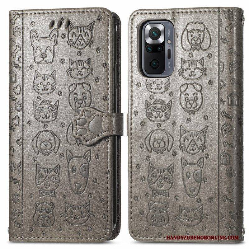 Lederhüllen Für Xiaomi Redmi Note 10 Pro Animierte Tiere