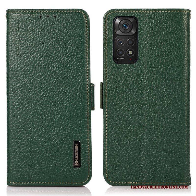Lederhüllen Für Xiaomi Redmi Note 11 / 11S Lychee-leder Khazneh Rfid