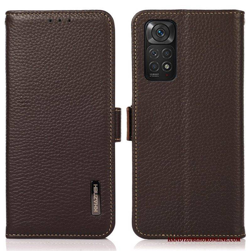 Lederhüllen Für Xiaomi Redmi Note 11 / 11S Lychee-leder Khazneh Rfid