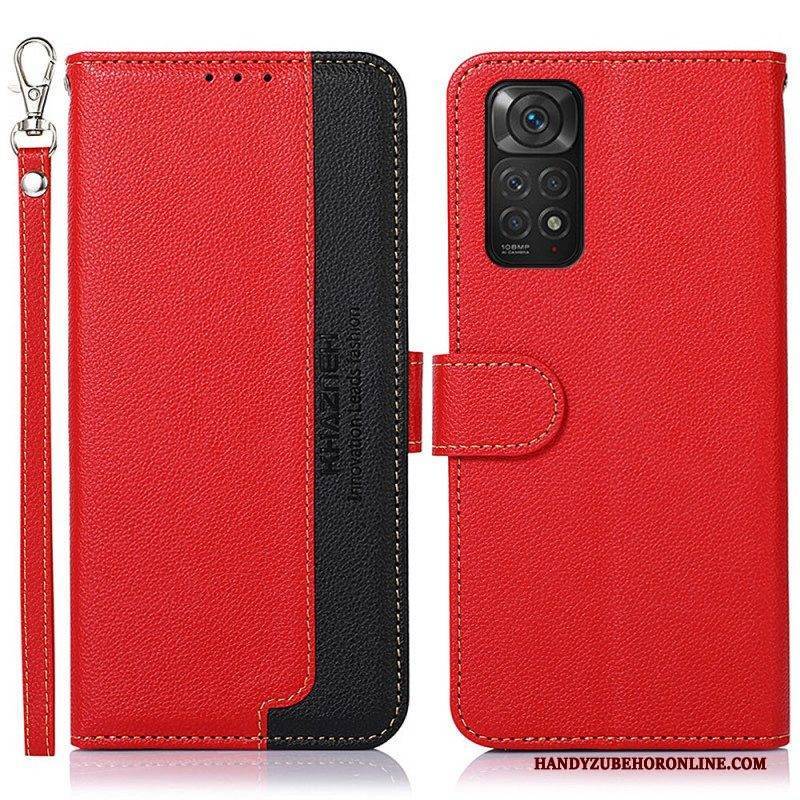 Lederhüllen Für Xiaomi Redmi Note 11 / 11S Rfid-khazneh Im Litschi-stil