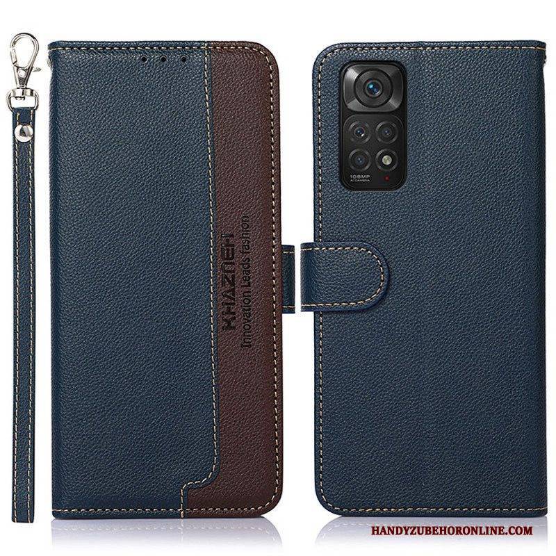 Lederhüllen Für Xiaomi Redmi Note 11 / 11S Rfid-khazneh Im Litschi-stil