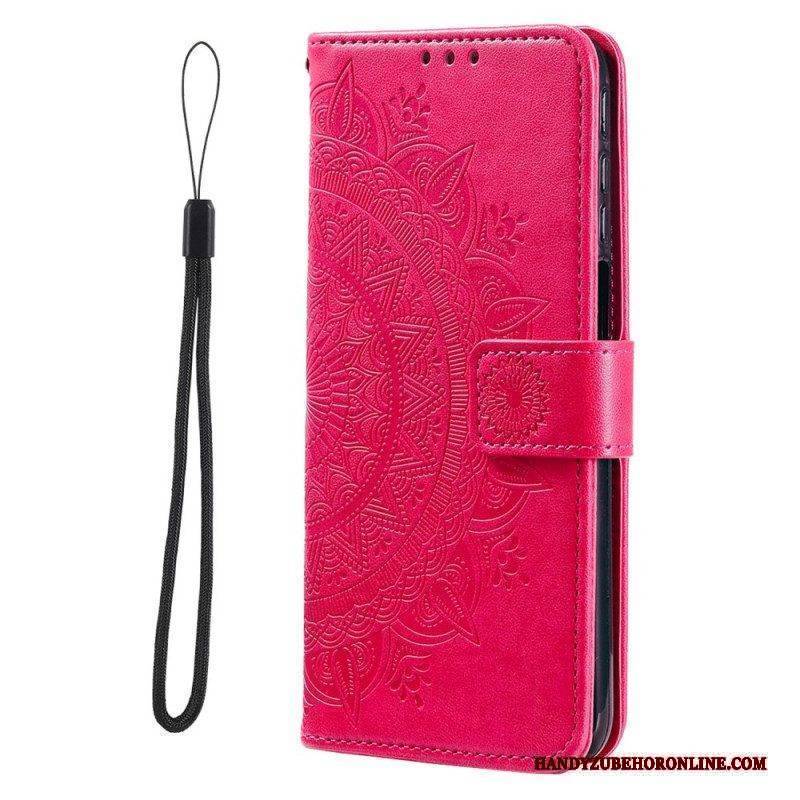 Lederhüllen Für Xiaomi Redmi Note 11 Pro / 11 Pro 5G Sonnenmandala