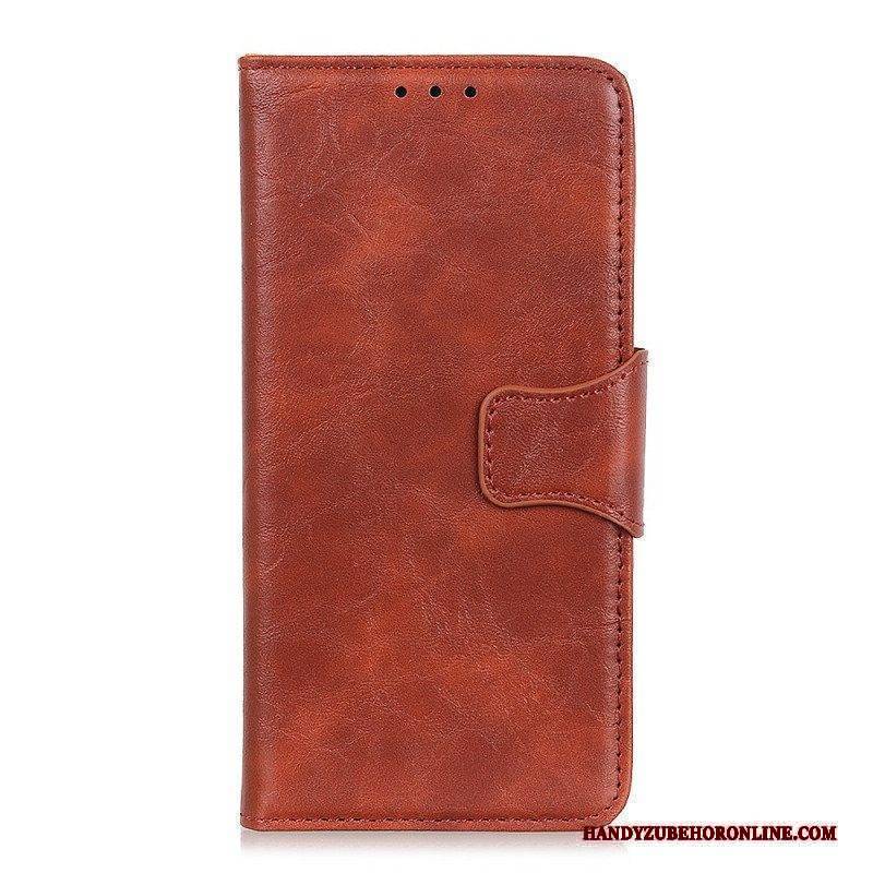 Lederhüllen Für Xiaomi Redmi Note 11 Pro / 11 Pro 5G Wendeverschluss Aus Spaltleder