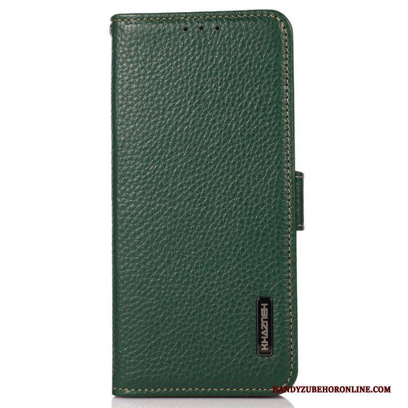 Lederhüllen Für Xiaomi Redmi Note 12 4G Lychee-leder Khazneh Rfid