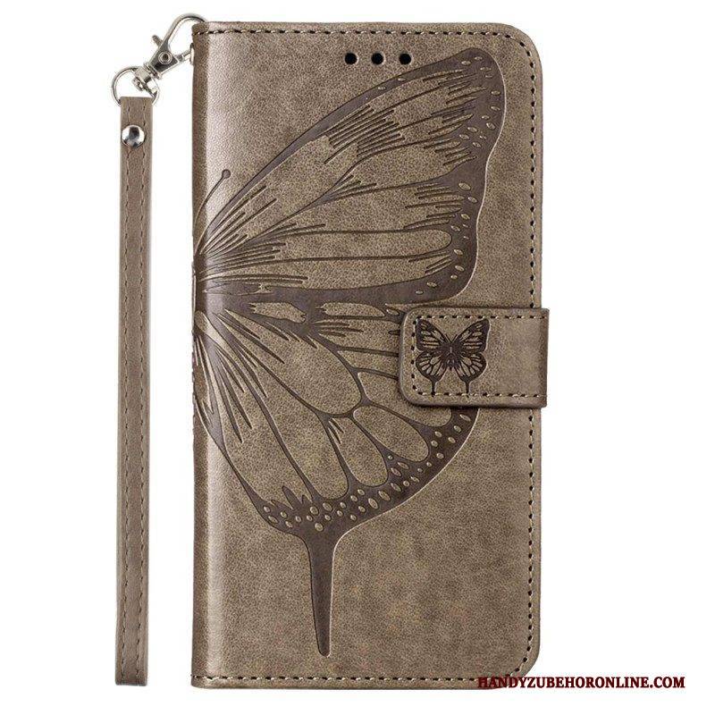 Lederhüllen Für Xiaomi Redmi Note 12 5G Blumenschmetterling