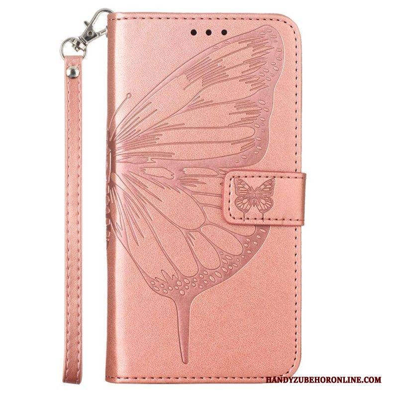 Lederhüllen Für Xiaomi Redmi Note 12 5G Blumenschmetterling