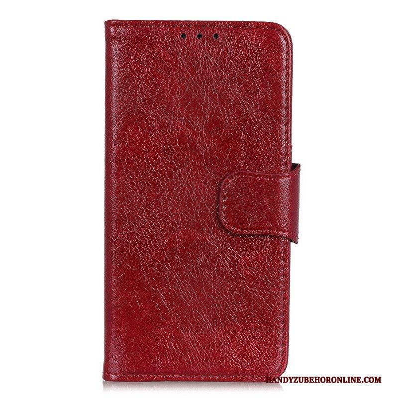 Lederhüllen Für Xiaomi Redmi Note 12 5G Gespaltenes Nappaleder