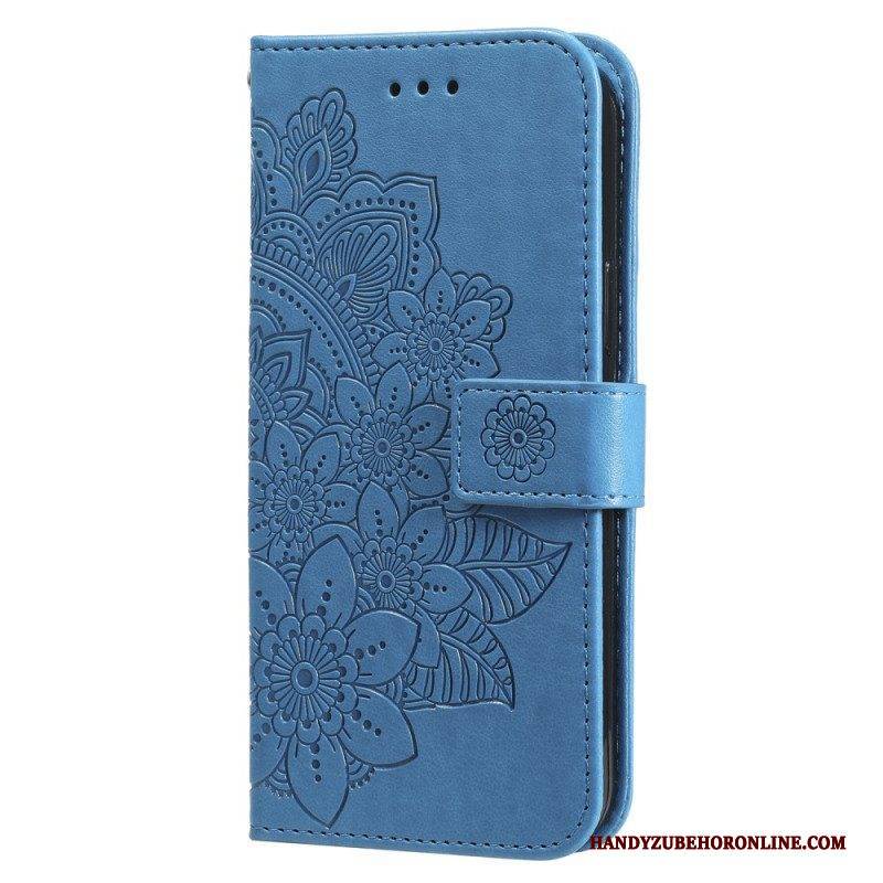 Lederhüllen Für Xiaomi Redmi Note 12 Pro Plus Mit Kordel Riemen-blumen-mandala