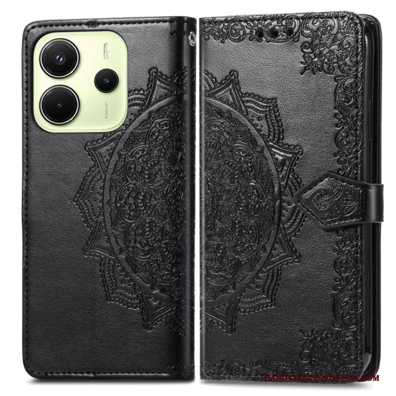Lederhüllen Für Xiaomi Redmi Note 14 4g Barockes Mandala