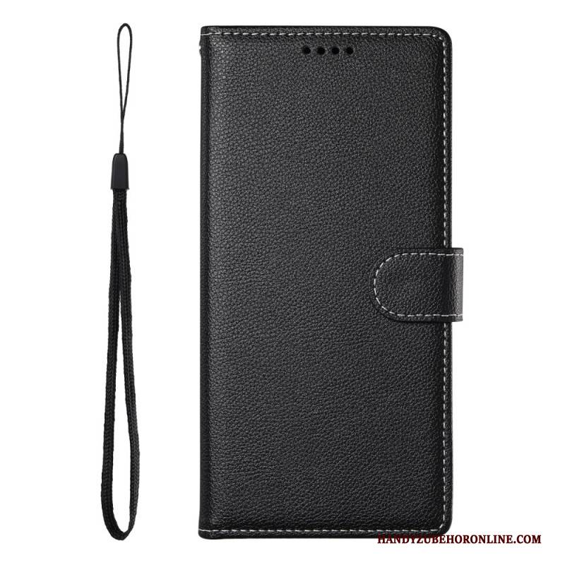 Lederhüllen Für Xiaomi Redmi Note 14 4g Klassisches Monochrom