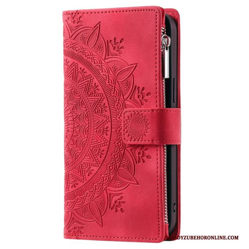 Lederhüllen Für Xiaomi Redmi Note 14 4g Portemonnaie Mit Mandala-wildlederoptik