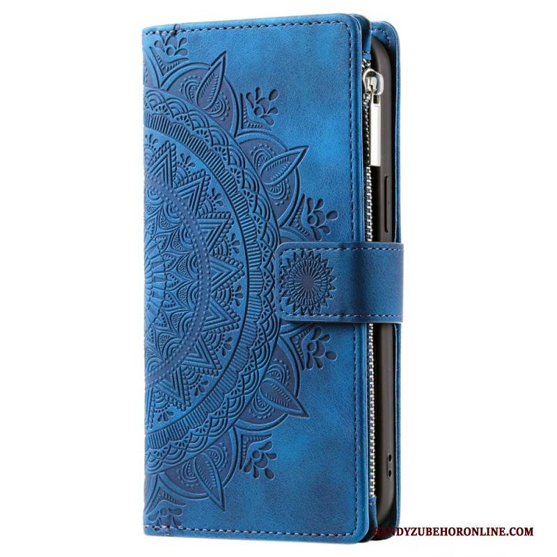 Lederhüllen Für Xiaomi Redmi Note 14 4g Portemonnaie Mit Mandala-wildlederoptik