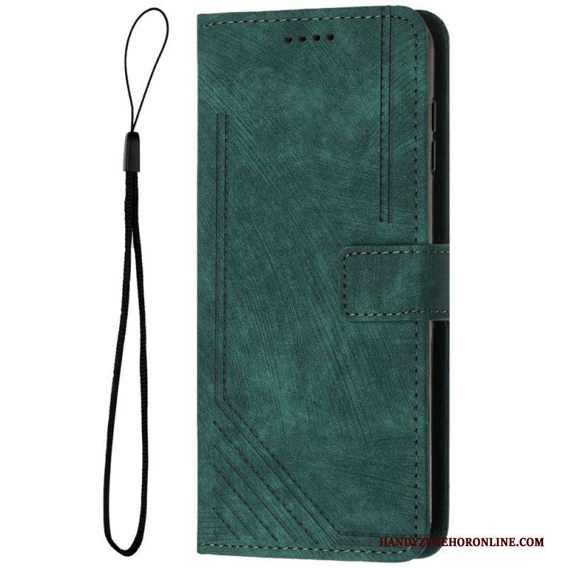 Lederhüllen Für Xiaomi Redmi Note 14 4g Retro-linien-design