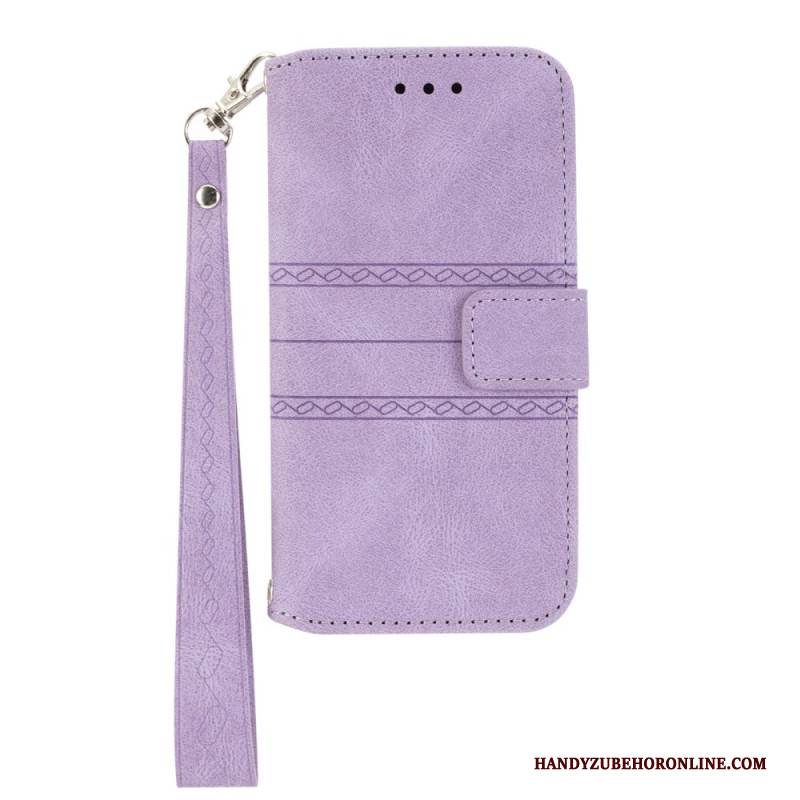 Lederhüllen Für Xiaomi Redmi Note 14 5g Friesmuster Mit Riemen