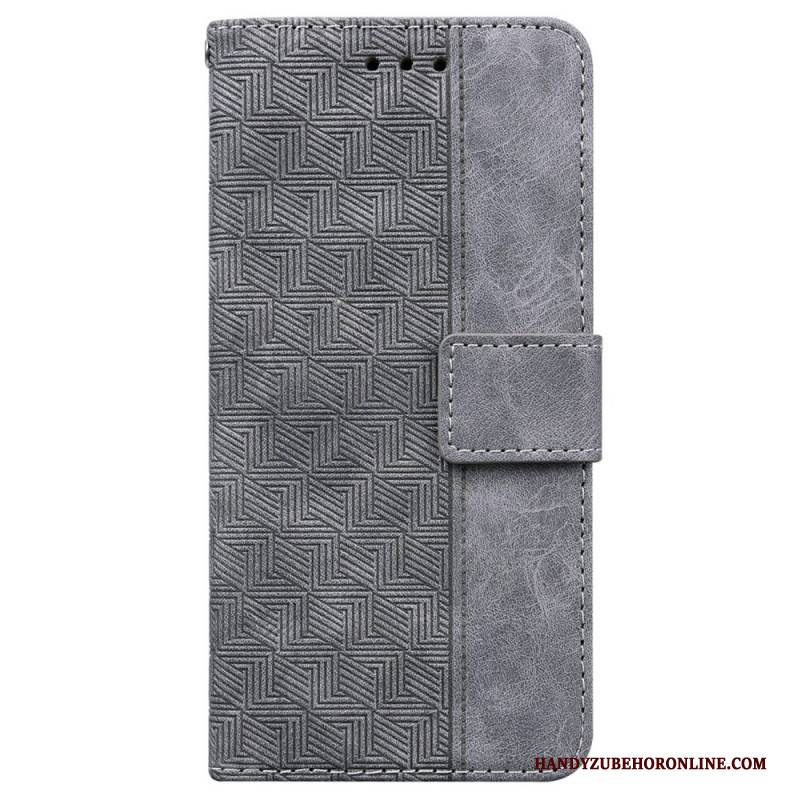 Lederhüllen Für Xiaomi Redmi Note 14 5g Gewebtes Muster Mit Riemen