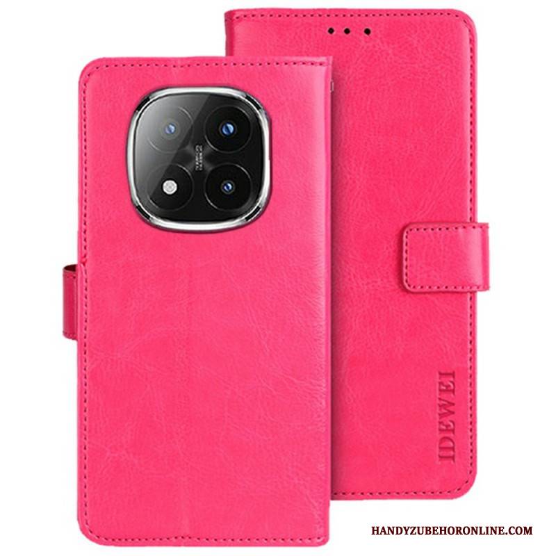 Lederhüllen Für Xiaomi Redmi Note 14 Pro Plus 5g Idewei Klassisch