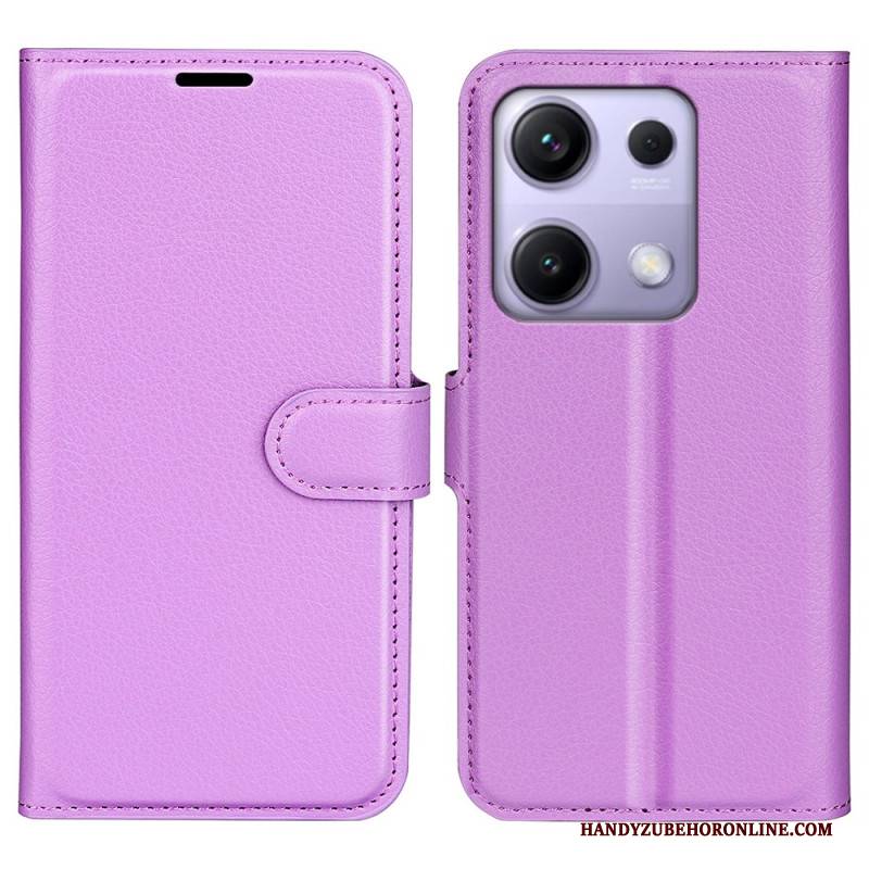 Lederhüllen Für Xiaomi Redmi Note 14s Klassisches Litschi-kunstleder