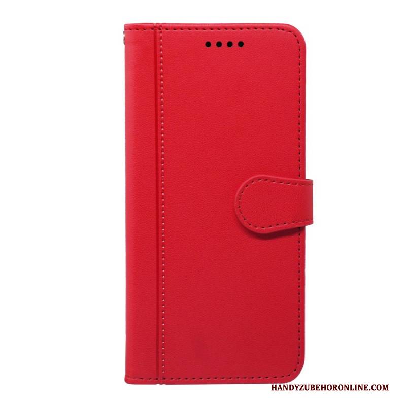 Lederhüllen Für Xiaomi Redmi Note 14s Riemenbesatz