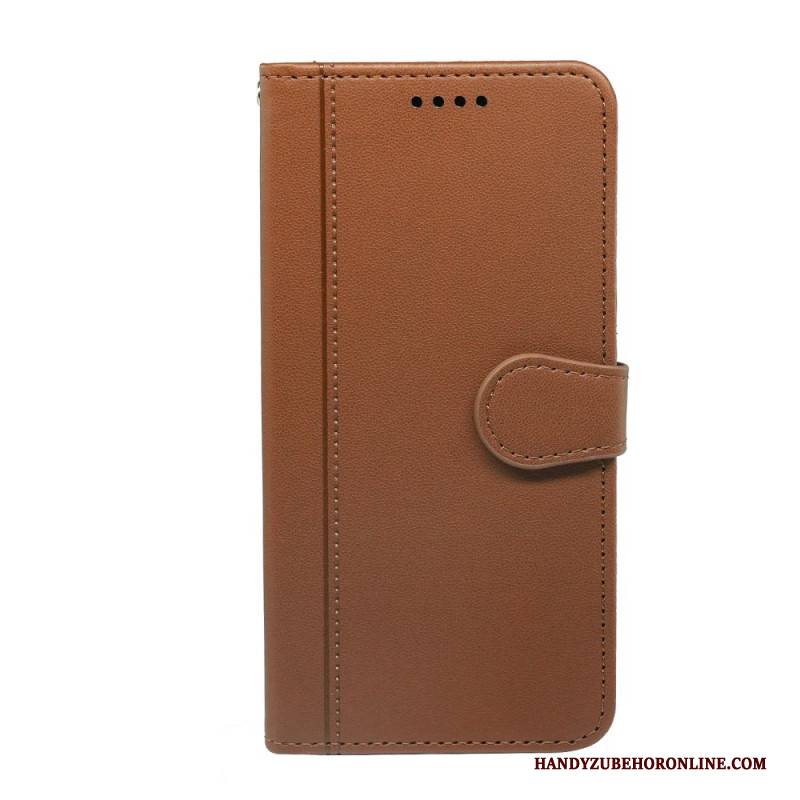 Lederhüllen Für Xiaomi Redmi Note 14s Riemenbesatz