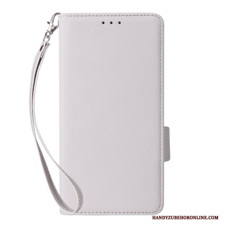 Lederhüllen Für Xiaomi Redmi Note 15 5g Litschi-textur Mit Armband