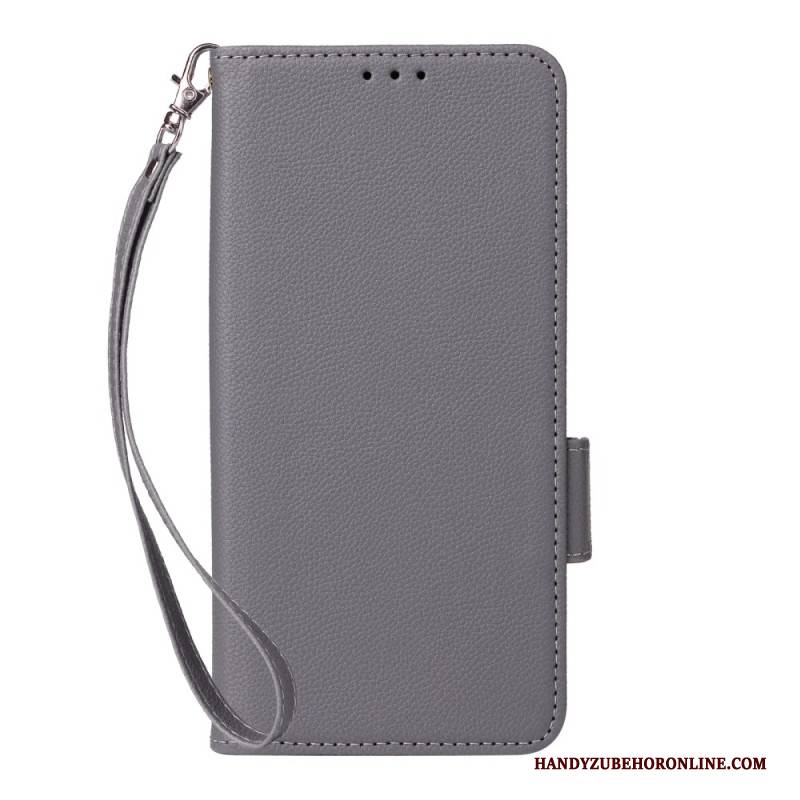 Lederhüllen Für Xiaomi Redmi Note 15 5g Litschi-textur Mit Armband