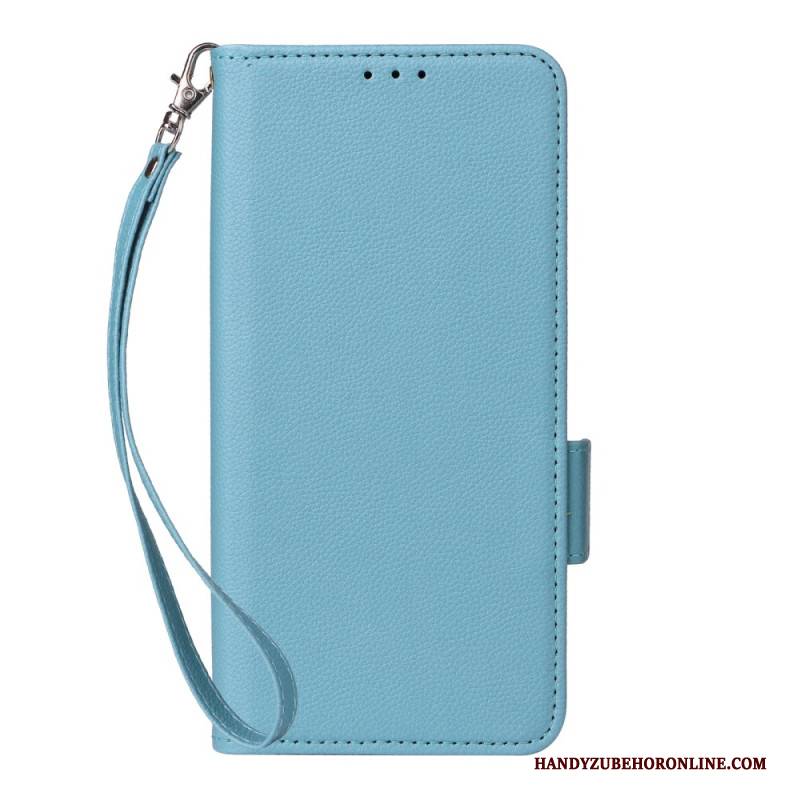 Lederhüllen Für Xiaomi Redmi Note 15 5g Litschi-textur Mit Armband