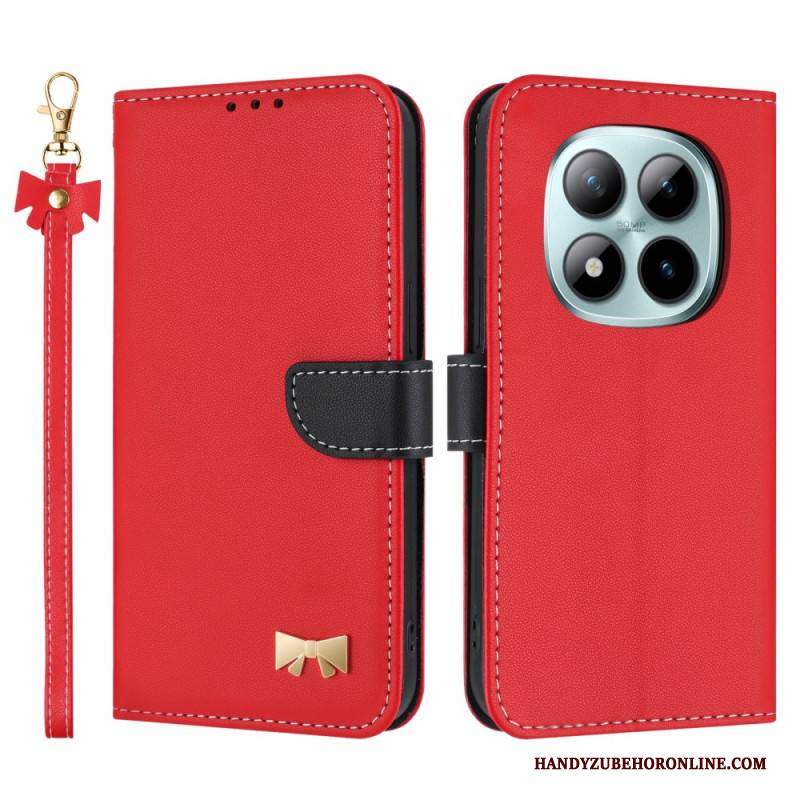 Lederhüllen Für Xiaomi Redmi Note 15 Pro Plus 5g Dekorative Schleife