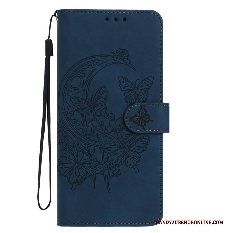 Lederhüllen Für Xiaomi Redmi Note 15 Pro Plus 5g Schmetterlings- Und Blumenmuster