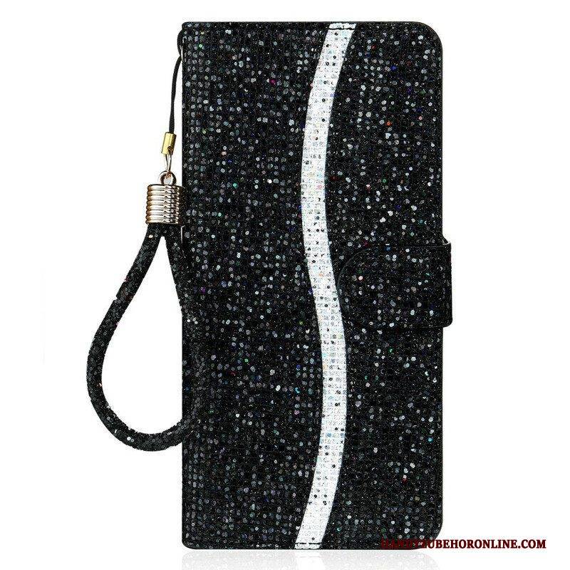 Lederhüllen Für iPhone 13 Mini Pailletten-s-design