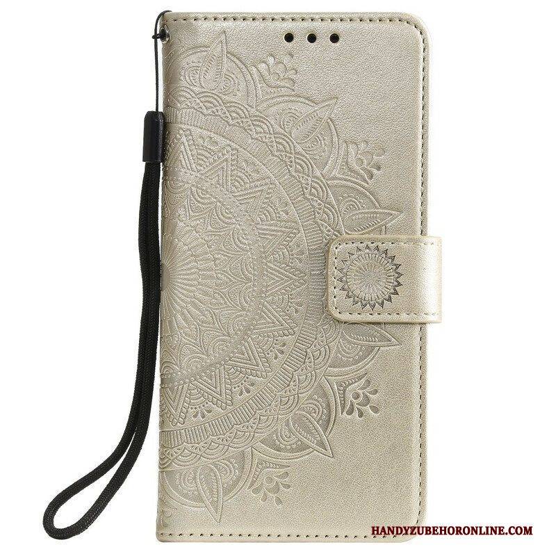 Lederhüllen Für iPhone 13 Mini Sonnenmandala