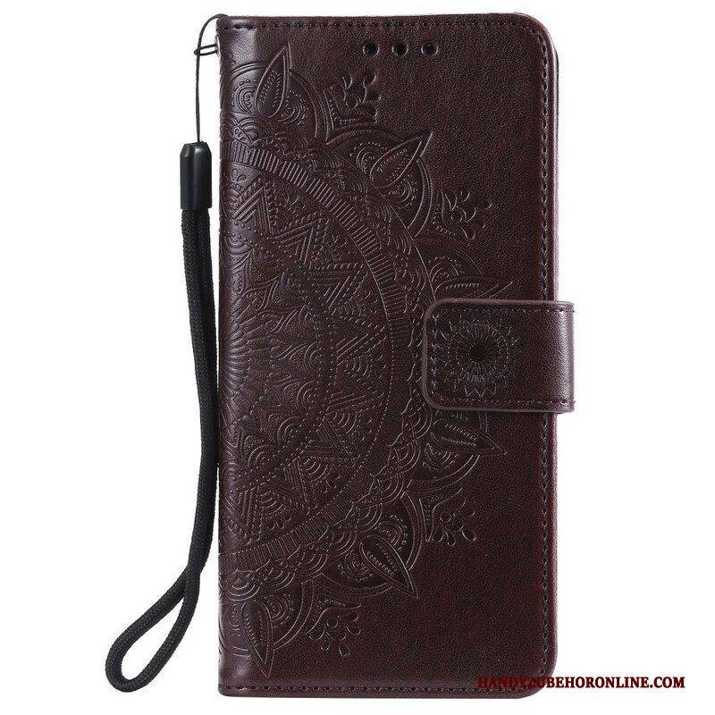 Lederhüllen Für iPhone 13 Mini Sonnenmandala