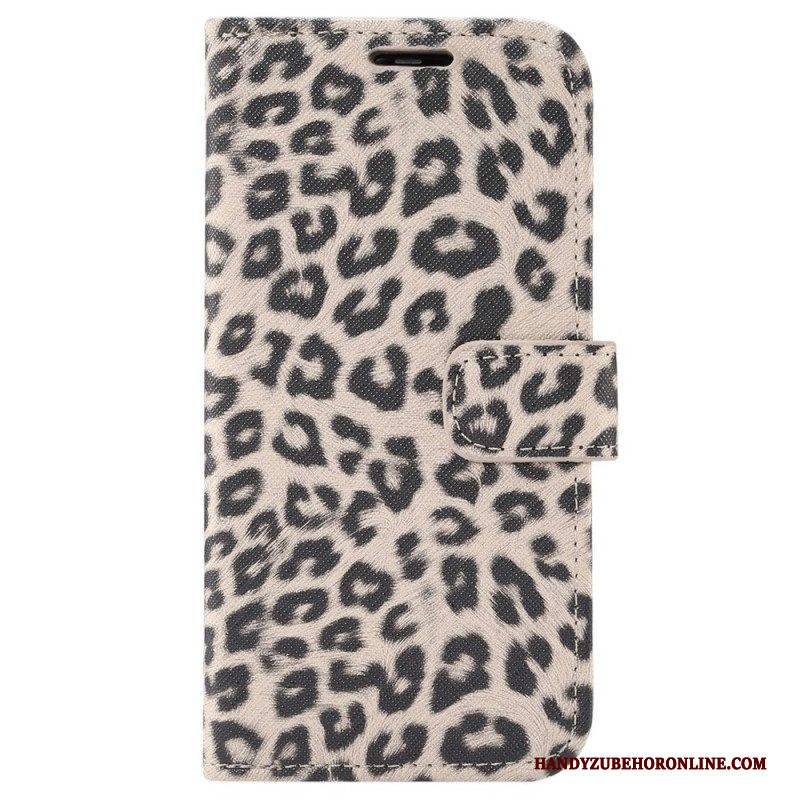 Lederhüllen Für iPhone 14 Leopard