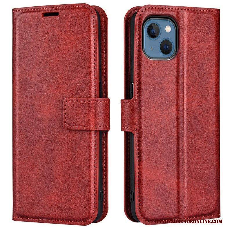 Lederhüllen Für iPhone 14 Plus Schlanker. Extremer Ledereffekt