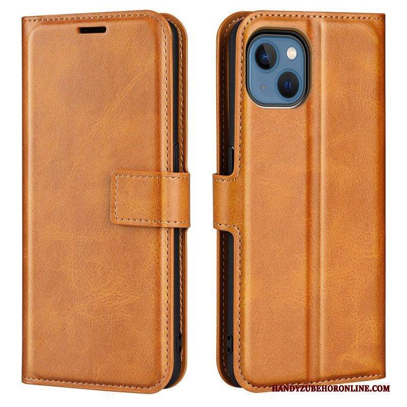 Lederhüllen Für iPhone 14 Plus Schlanker. Extremer Ledereffekt