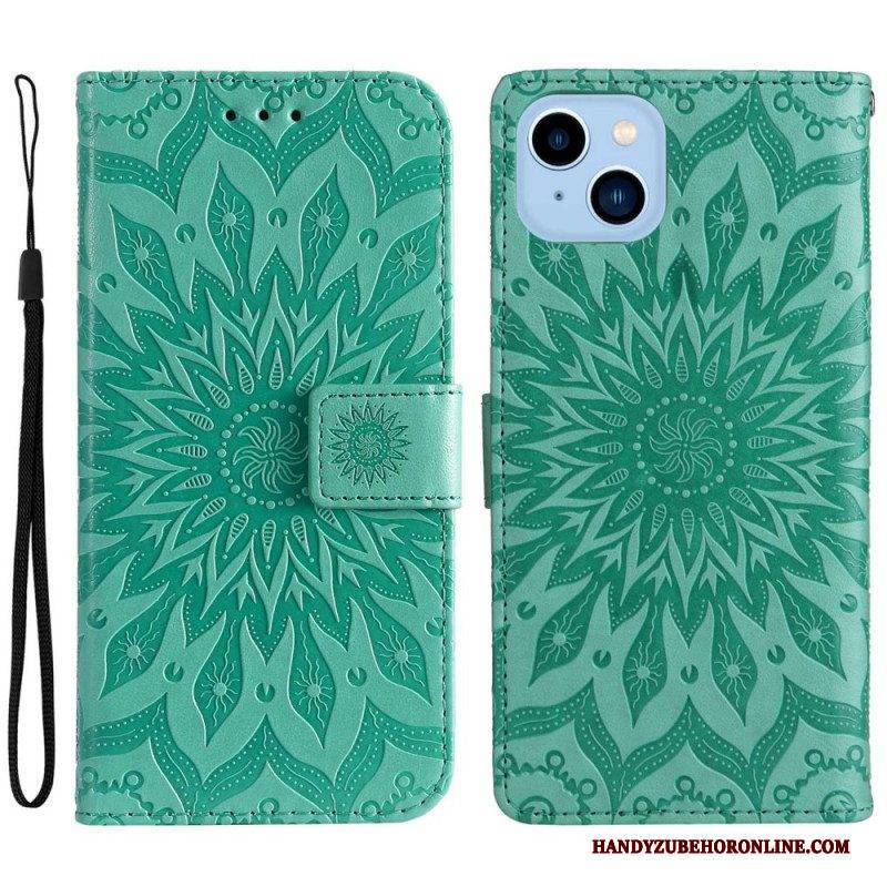 Lederhüllen Für iPhone 14 Plus Sonnenblume