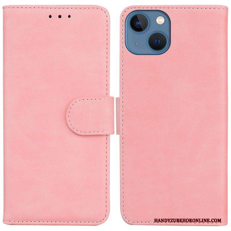 Lederhüllen Für iPhone 14 Plus Stil Leder Couture