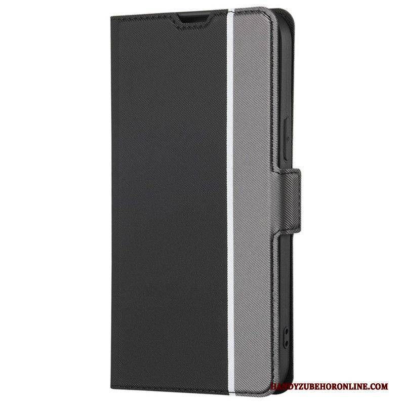 Lederhüllen Für iPhone 14 Plus Ultrafeine Bicolor
