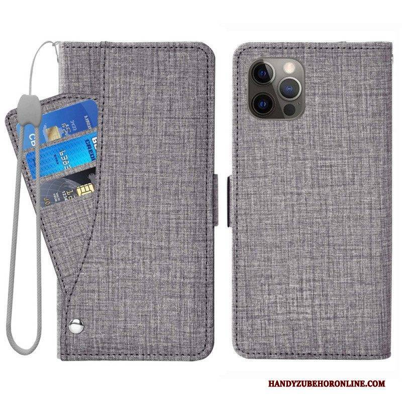 Lederhüllen Für iPhone 14 Pro Kartenhalter Vorne
